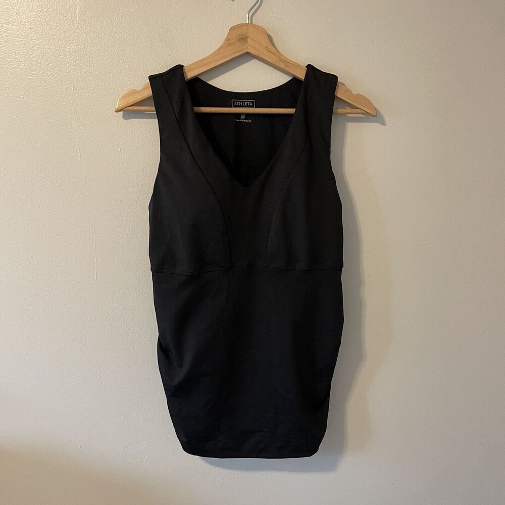 Athleta Bra Cup Empire V Neck Tank Built In Sz 36D